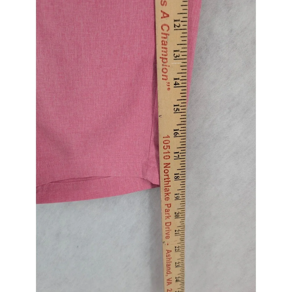 Nicklaus Mens Golf Shorts Size 30 Heathered Pink Stretch Flat Front Performance